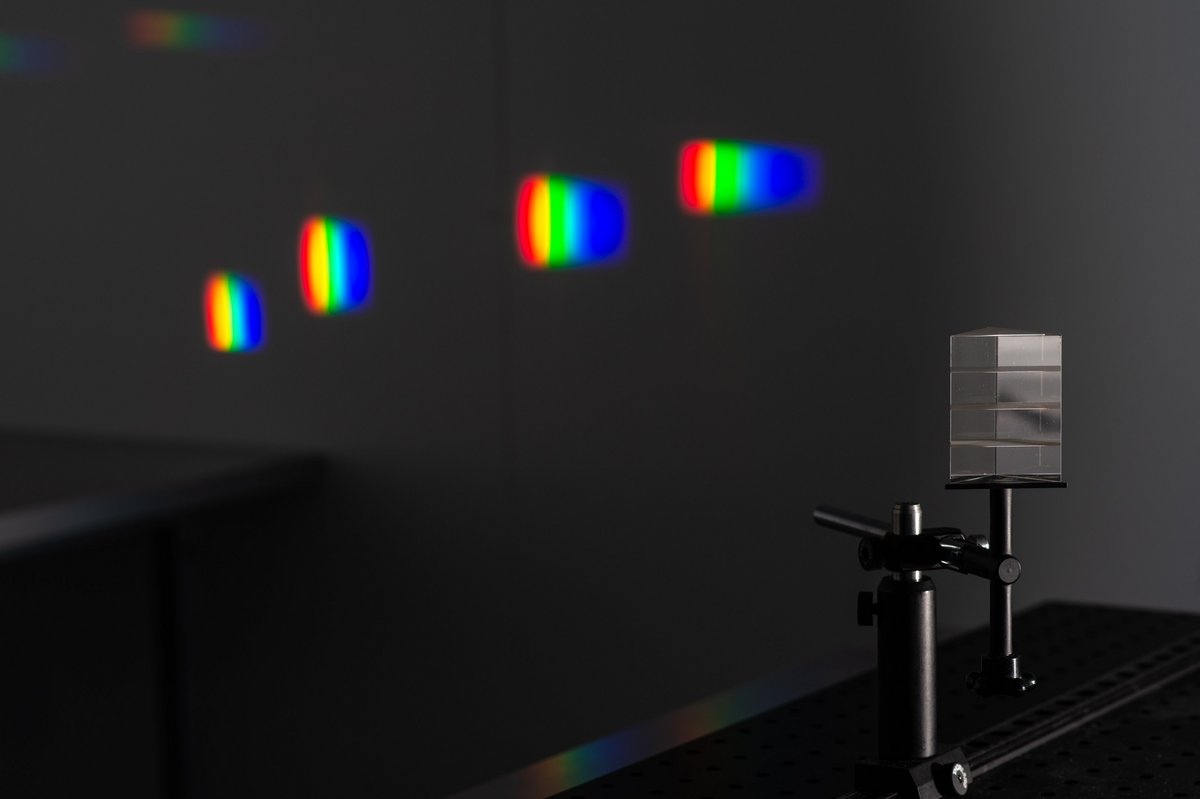 Dispersion and refraction at a prism